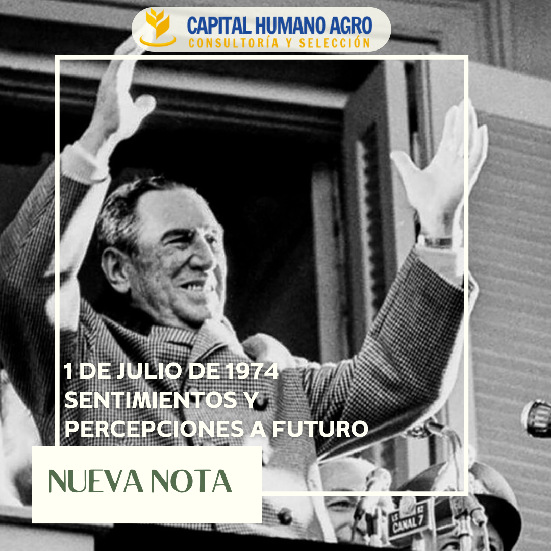 1 DE JULIO DE 1974: SENTIMIENTOS Y PERCEPCIONES A FUTURO